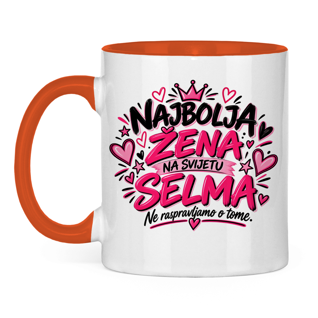 Tasse zweifarbig Najbolja zena SELMA