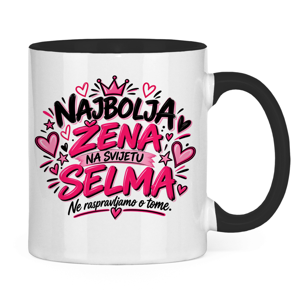 Tasse zweifarbig Najbolja zena SELMA