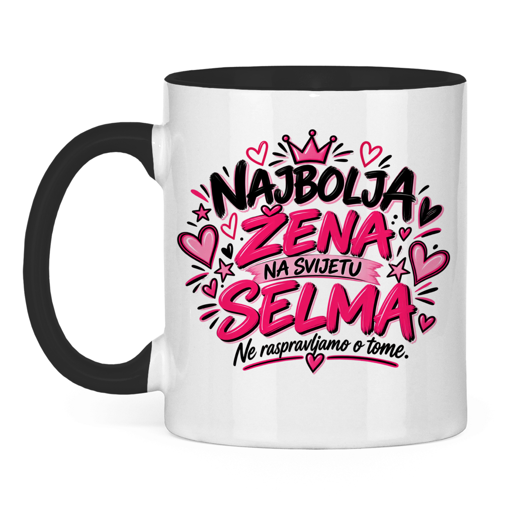 Tasse zweifarbig Najbolja zena SELMA