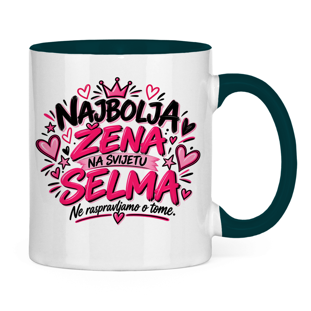 Tasse zweifarbig Najbolja zena SELMA
