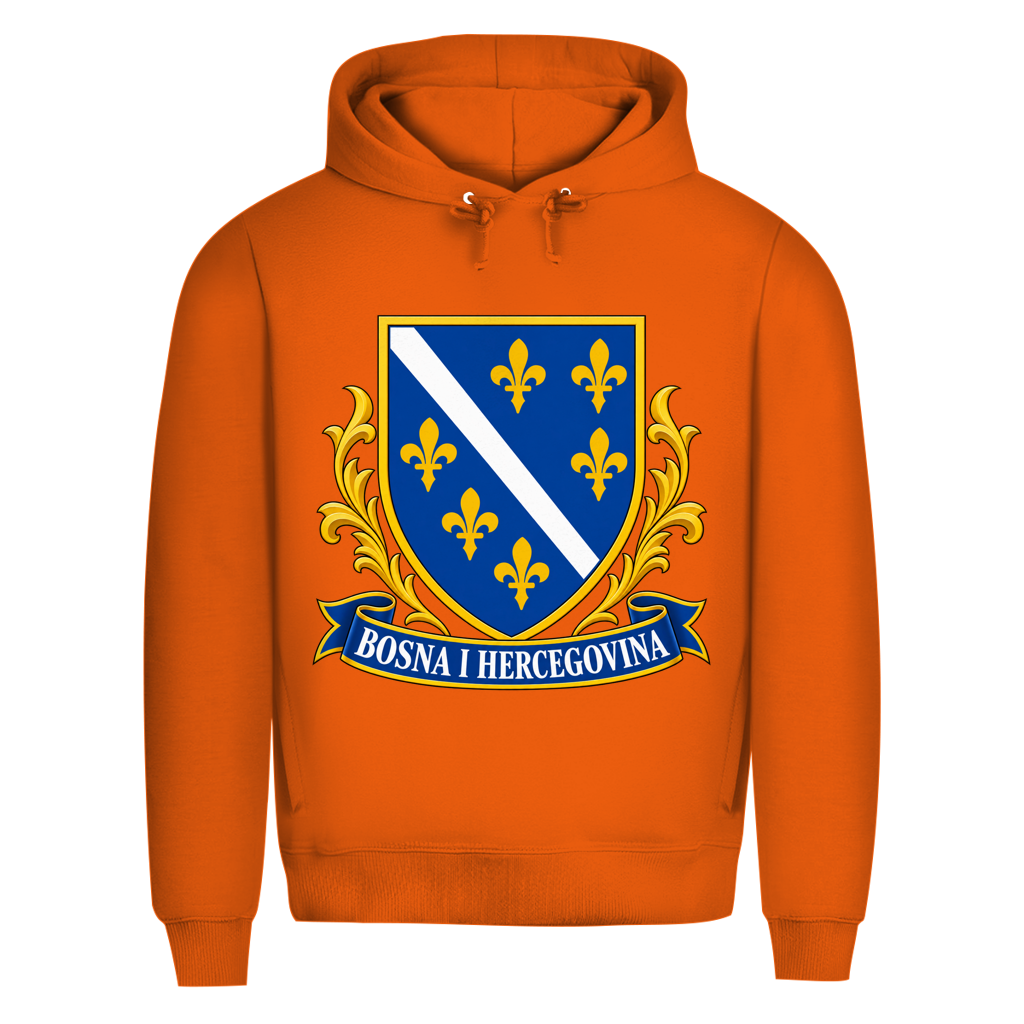 Herren Premium Bio Hoodie Bosna i Hercegovina Grb