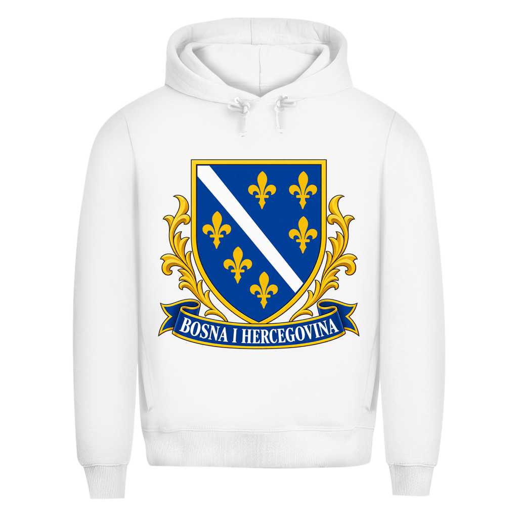 Herren Premium Bio Hoodie Bosna i Hercegovina Grb