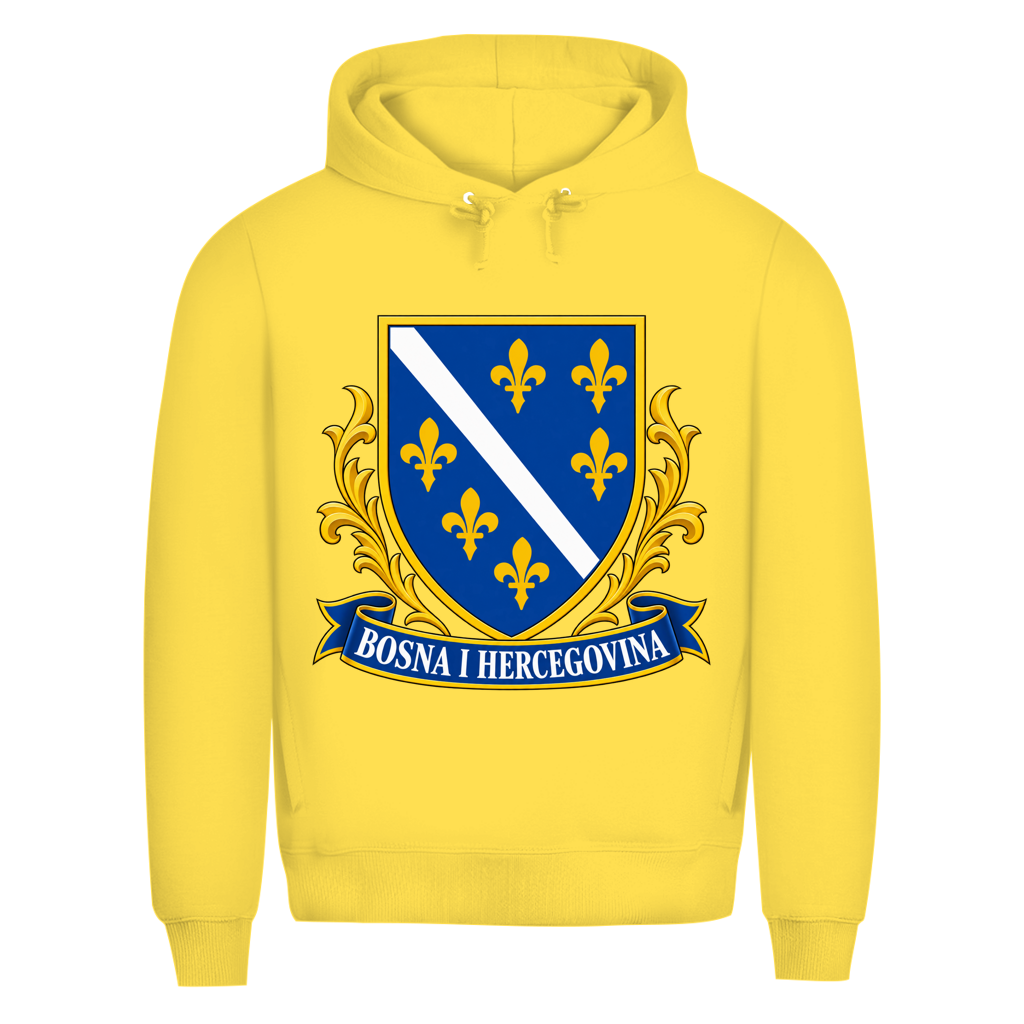 Herren Premium Bio Hoodie Bosna i Hercegovina Grb