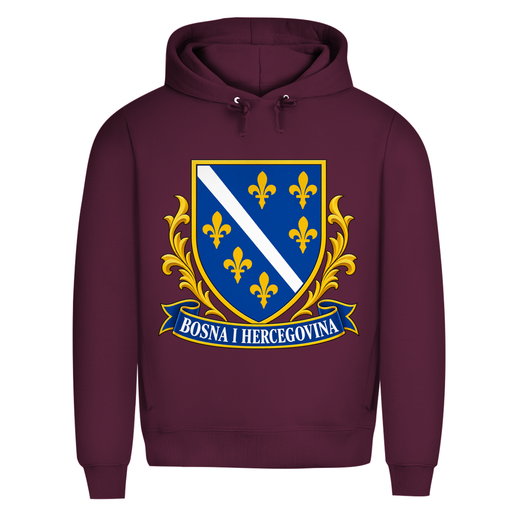 Herren Premium Bio Hoodie Bosna i Hercegovina Grb | Weitere Farben