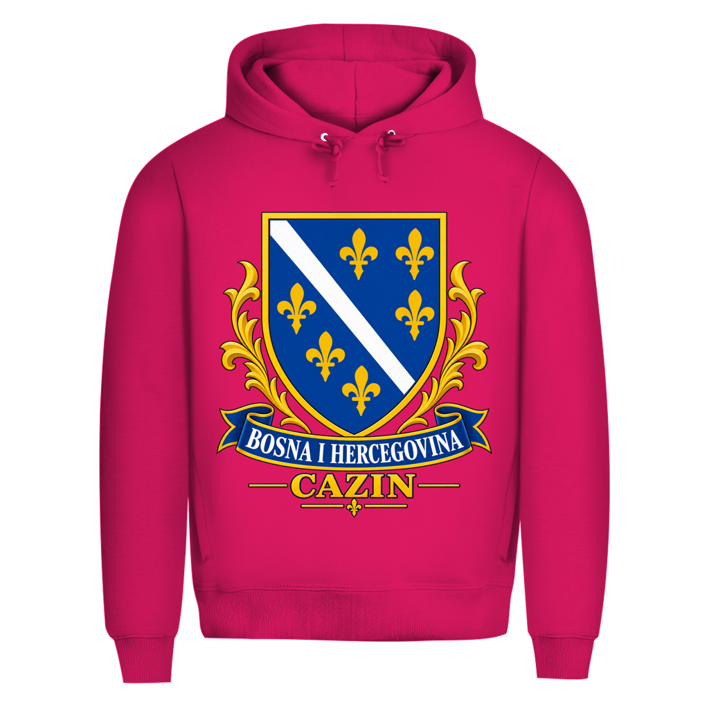 Herren Premium Bio Hoodie Bosna i Hercegovina Grb Cazin | Weitere Farben