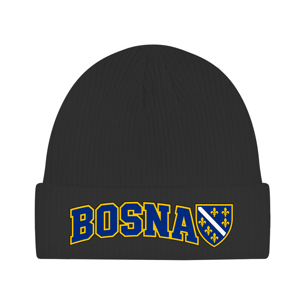 Bosnien Mütze / Beanie aus Bio-Baumwolle | Bosna Grb