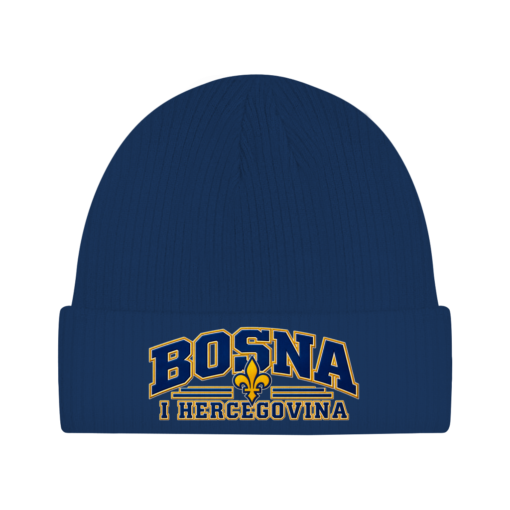 Bosnien Mütze / Beanie aus Bio-Baumwolle | Bosna i Hercegovina