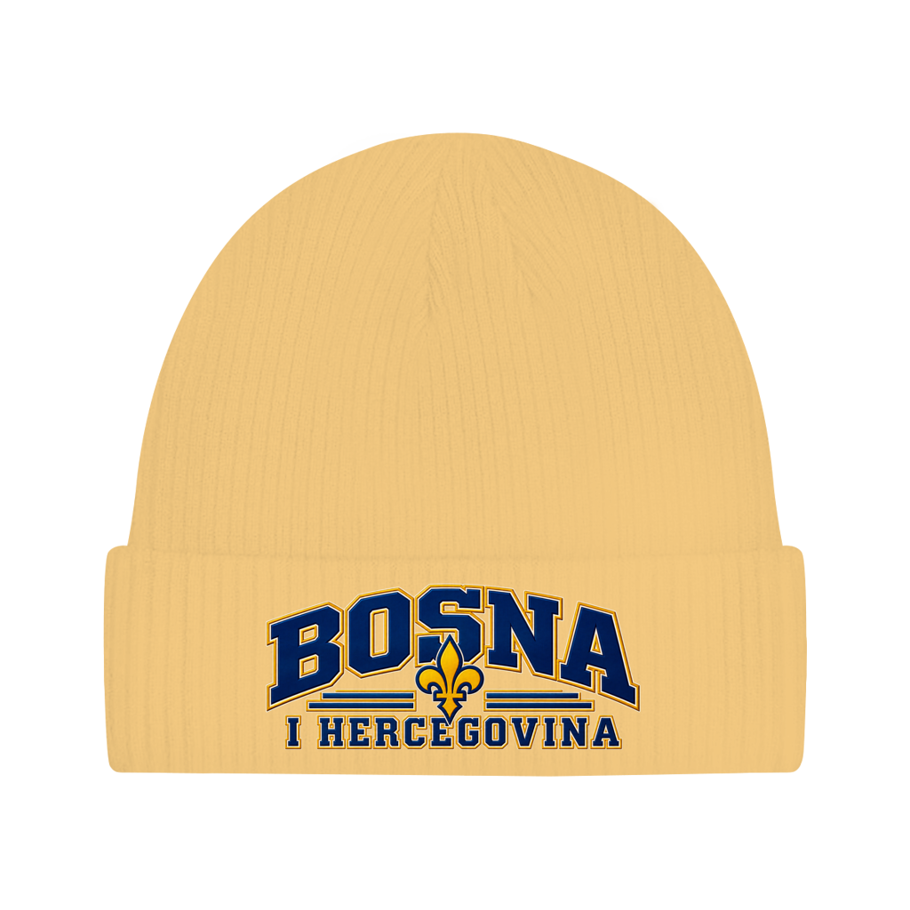 Bosnien Mütze / Beanie aus Bio-Baumwolle | Bosna i Hercegovina
