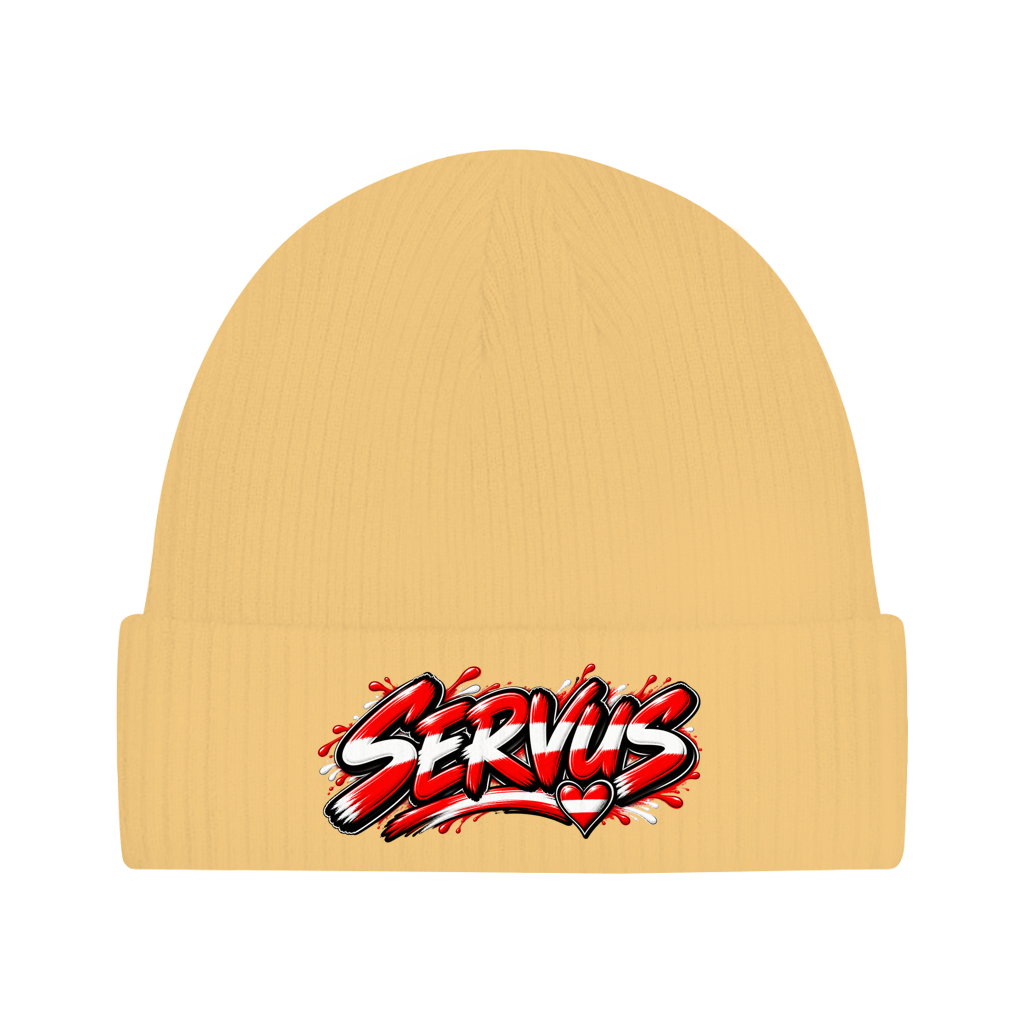 Österreich Beanie aus Bio-Baumwolle – Servus