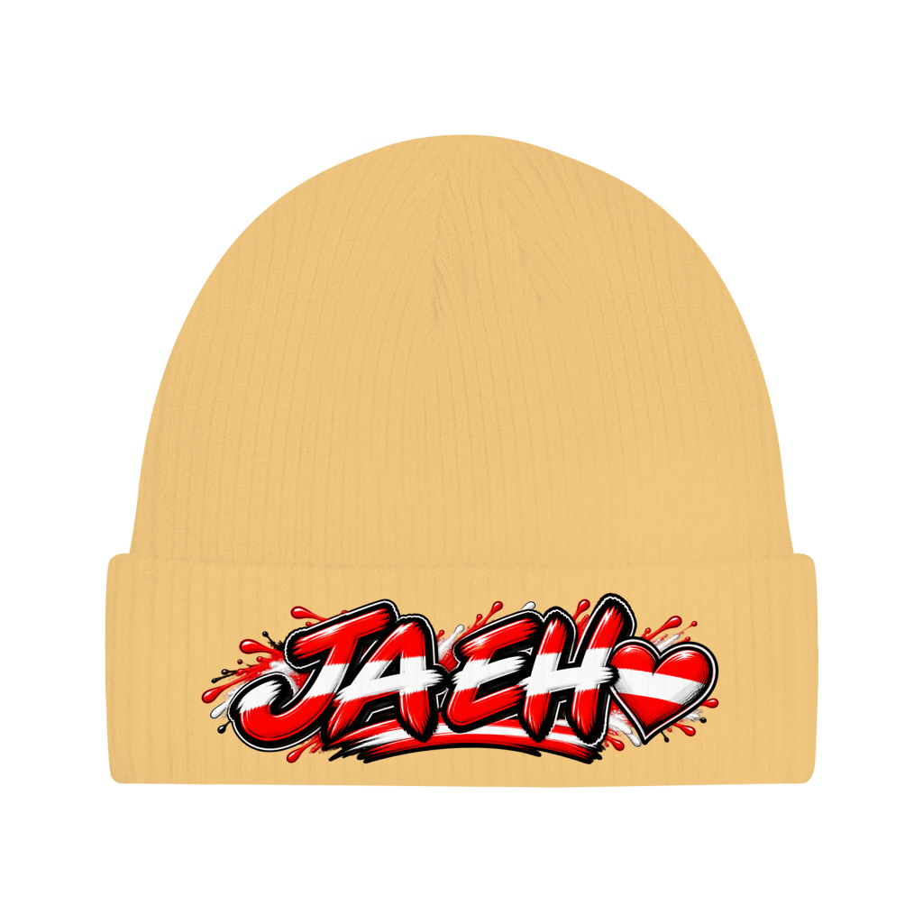 Österreich Beanie aus Bio-Baumwolle – JA EH