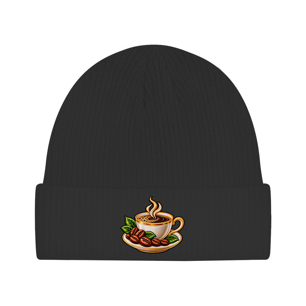 Beanie aus Bio-Baumwolle - Kaffeetasse