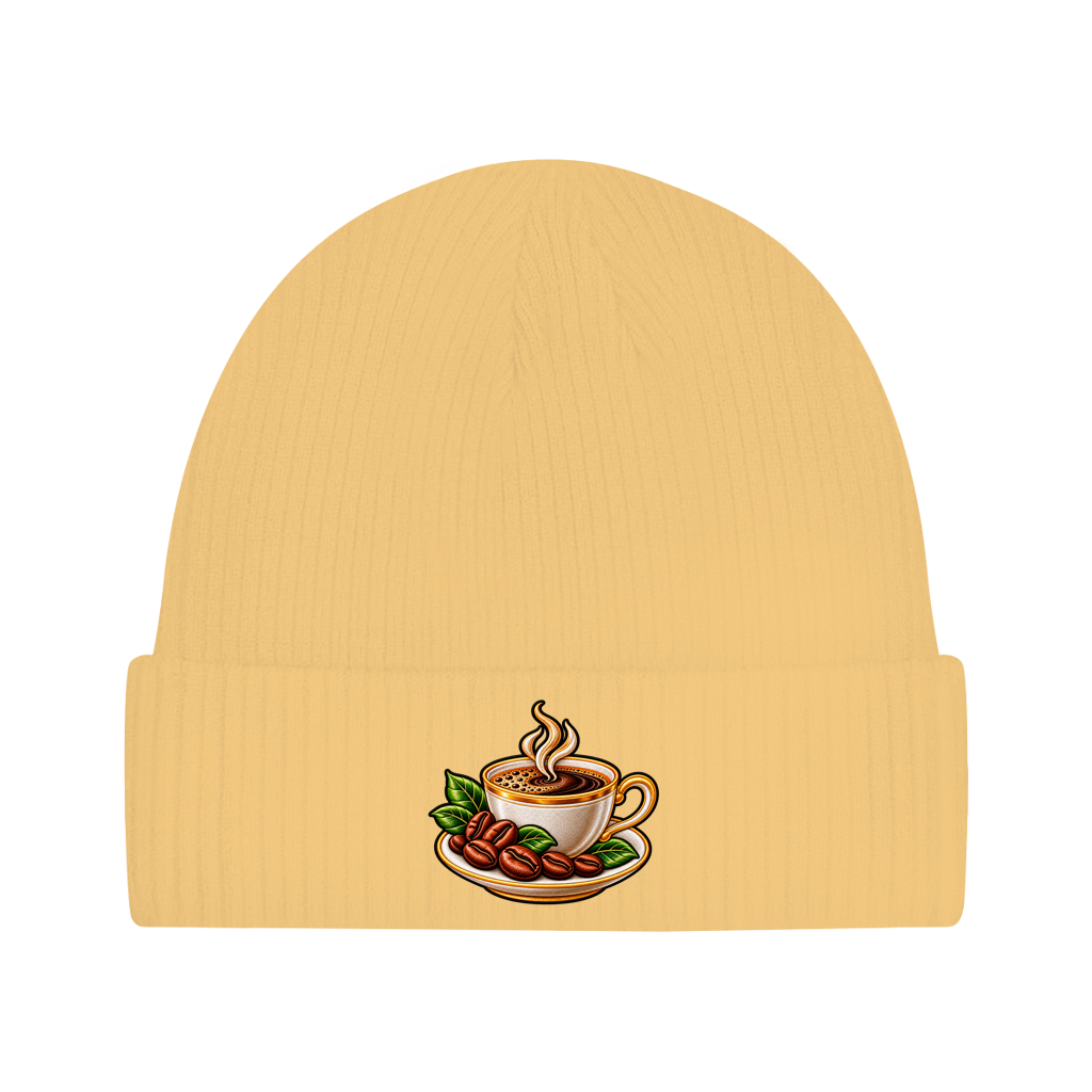 Beanie aus Bio-Baumwolle - Kaffeetasse
