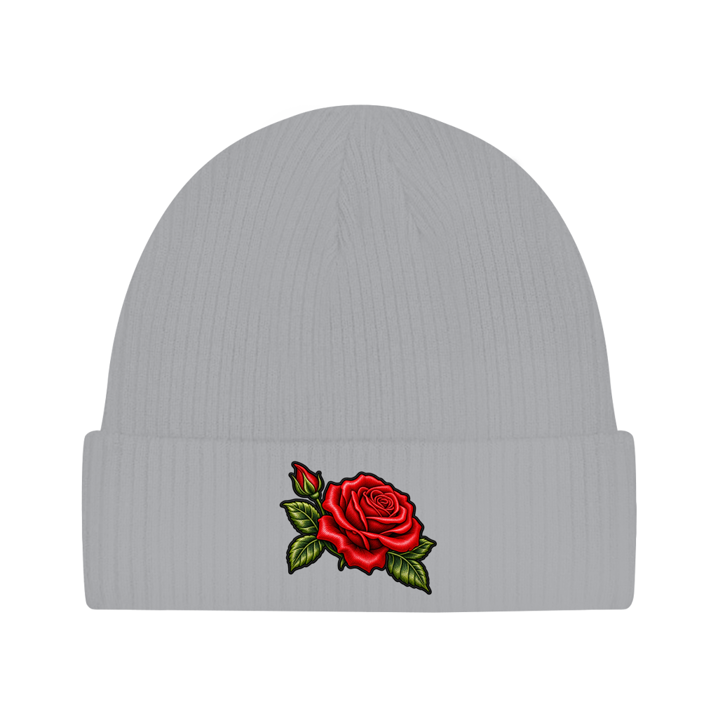Beanie aus Bio-Baumwolle - Rose