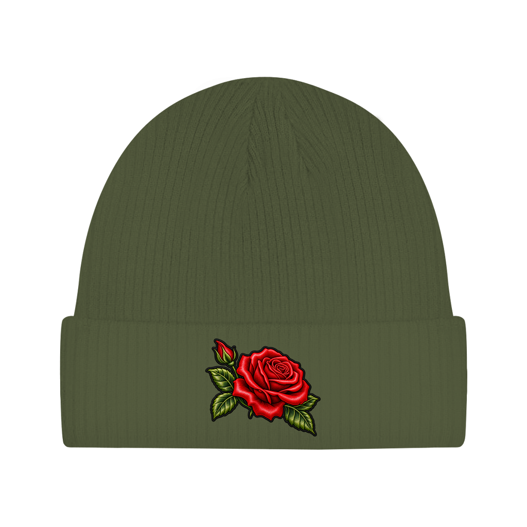 Beanie aus Bio-Baumwolle - Rose