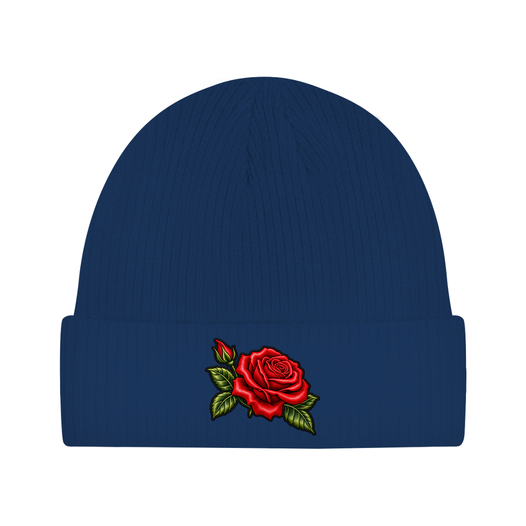 Beanie aus Bio-Baumwolle - Rose