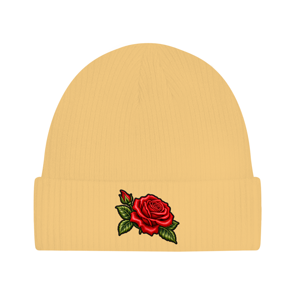 Beanie aus Bio-Baumwolle - Rose