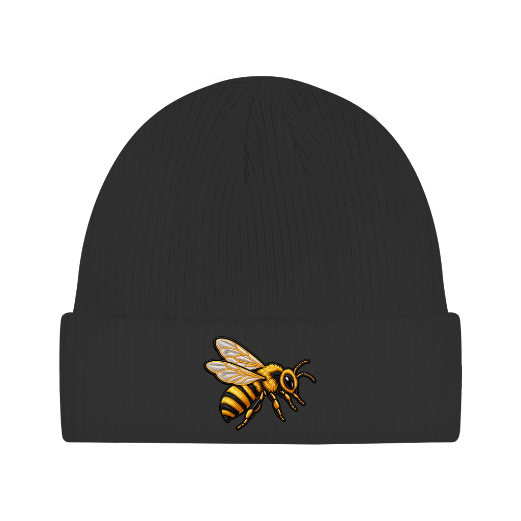 Beanie aus Bio-Baumwolle - Biene