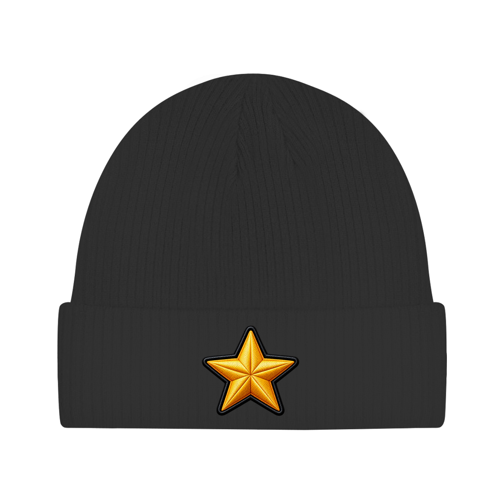 Beanie aus Bio-Baumwolle - Stern