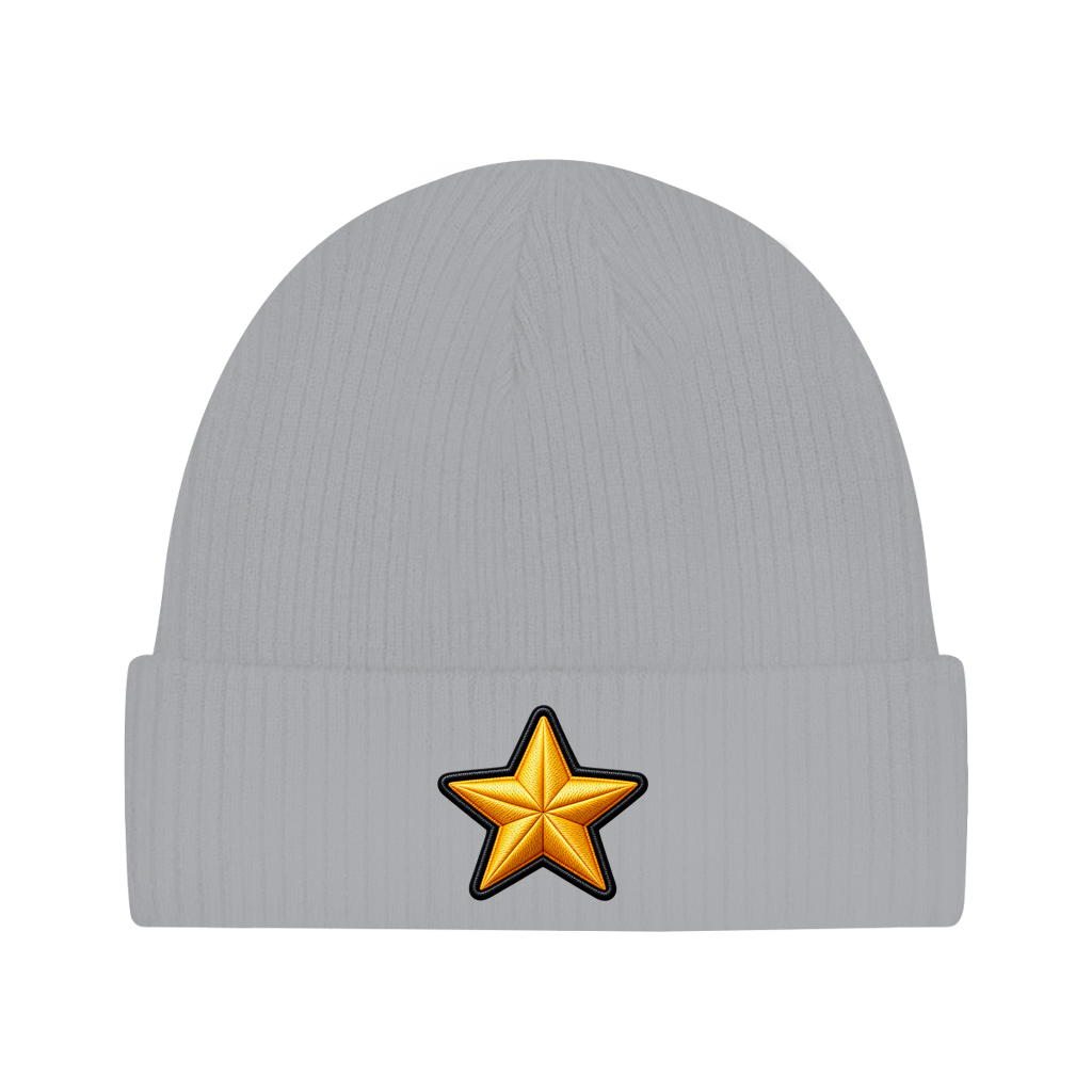 Beanie aus Bio-Baumwolle - Stern