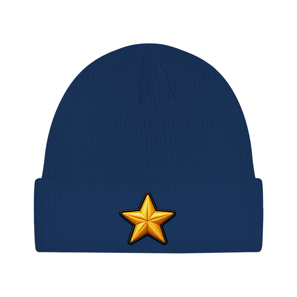Beanie aus Bio-Baumwolle - Stern