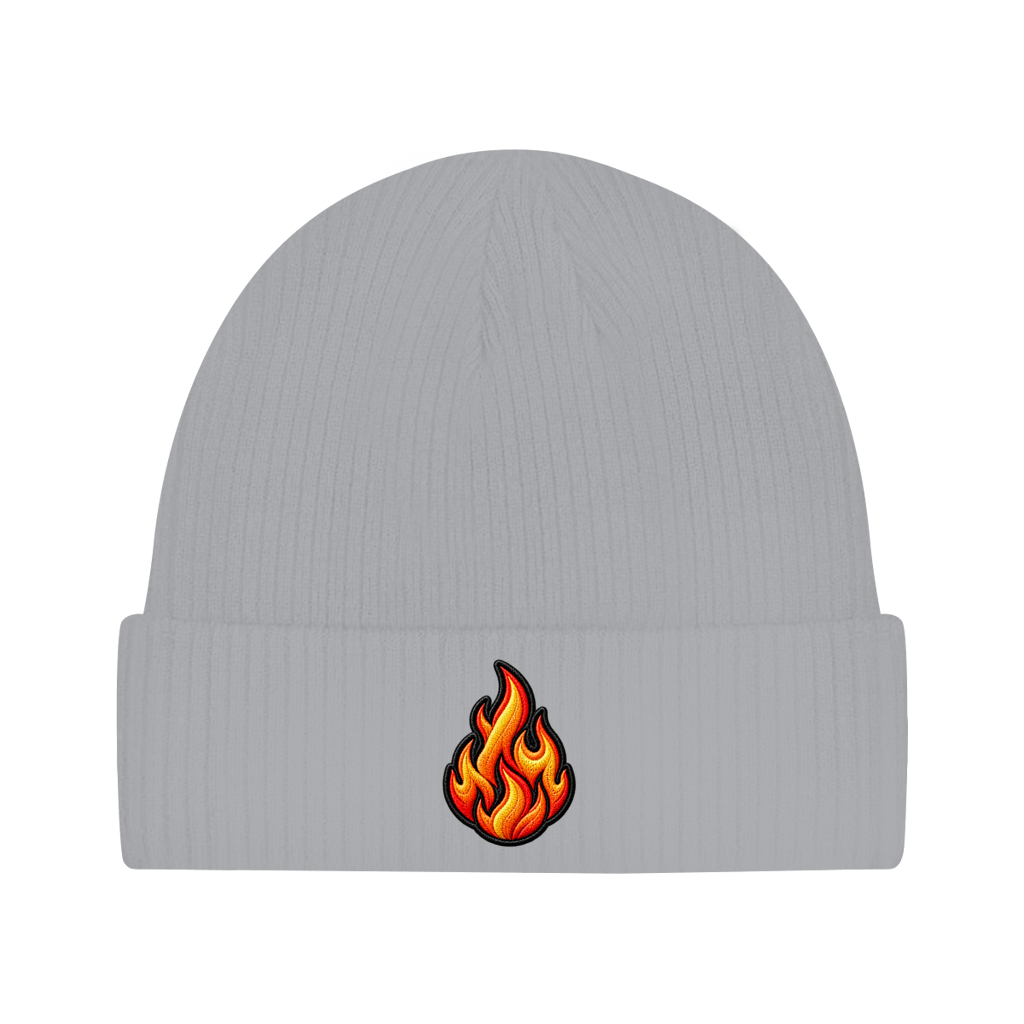 Beanie aus Bio-Baumwolle - Flamme