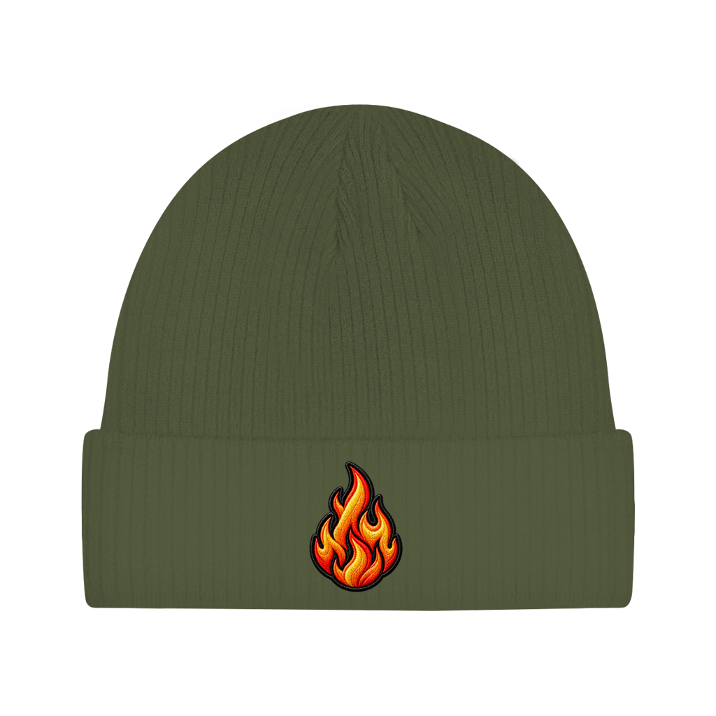 Beanie aus Bio-Baumwolle - Flamme