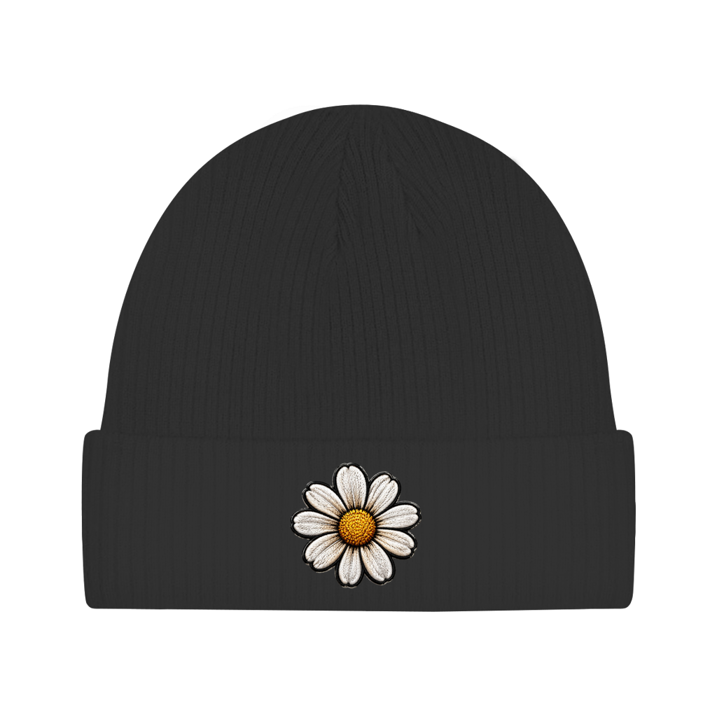Beanie aus Bio-Baumwolle - Gänseblümchen