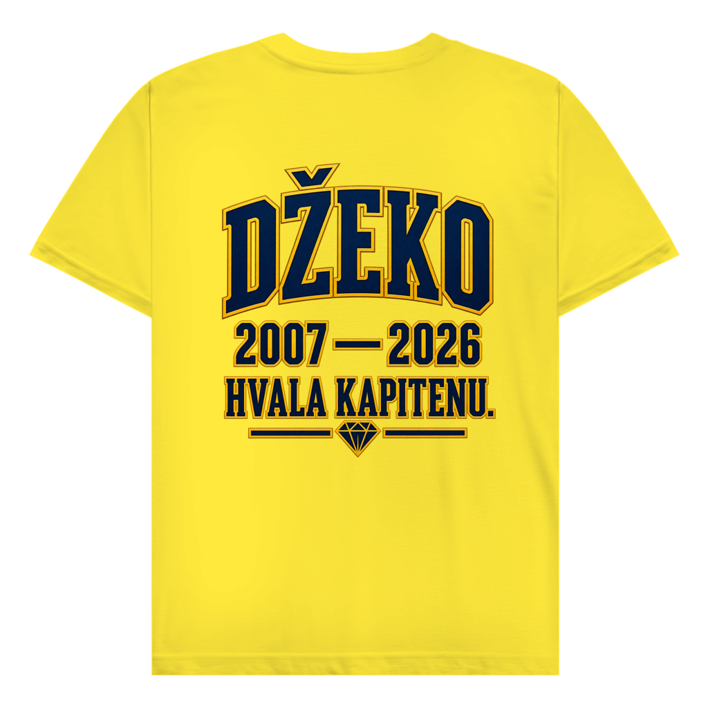 Džeko 11 Herren T-Shirt – 2007–2026 Hvala Kapitenu | Bosnien Fan Shirt