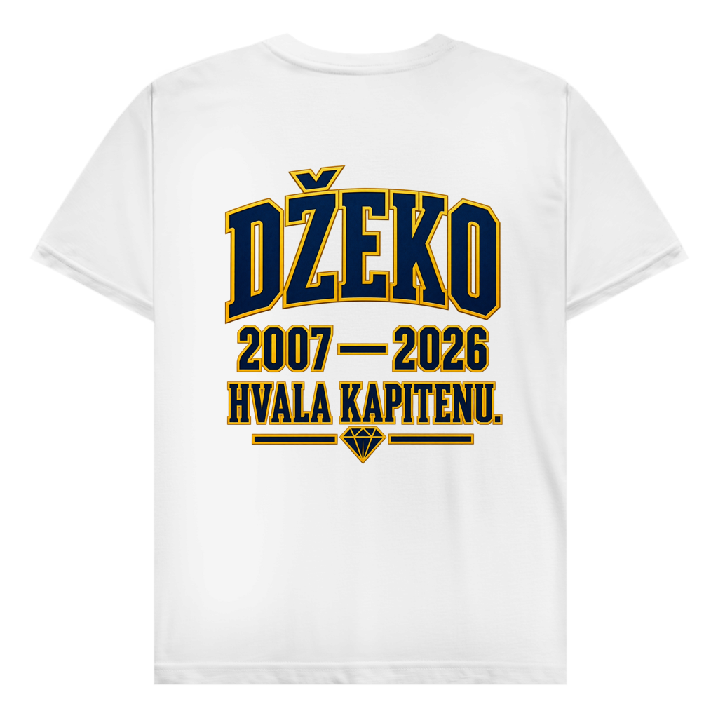 Džeko 11 Herren T-Shirt – 2007–2026 Hvala Kapitenu | Bosnien Fan Shirt