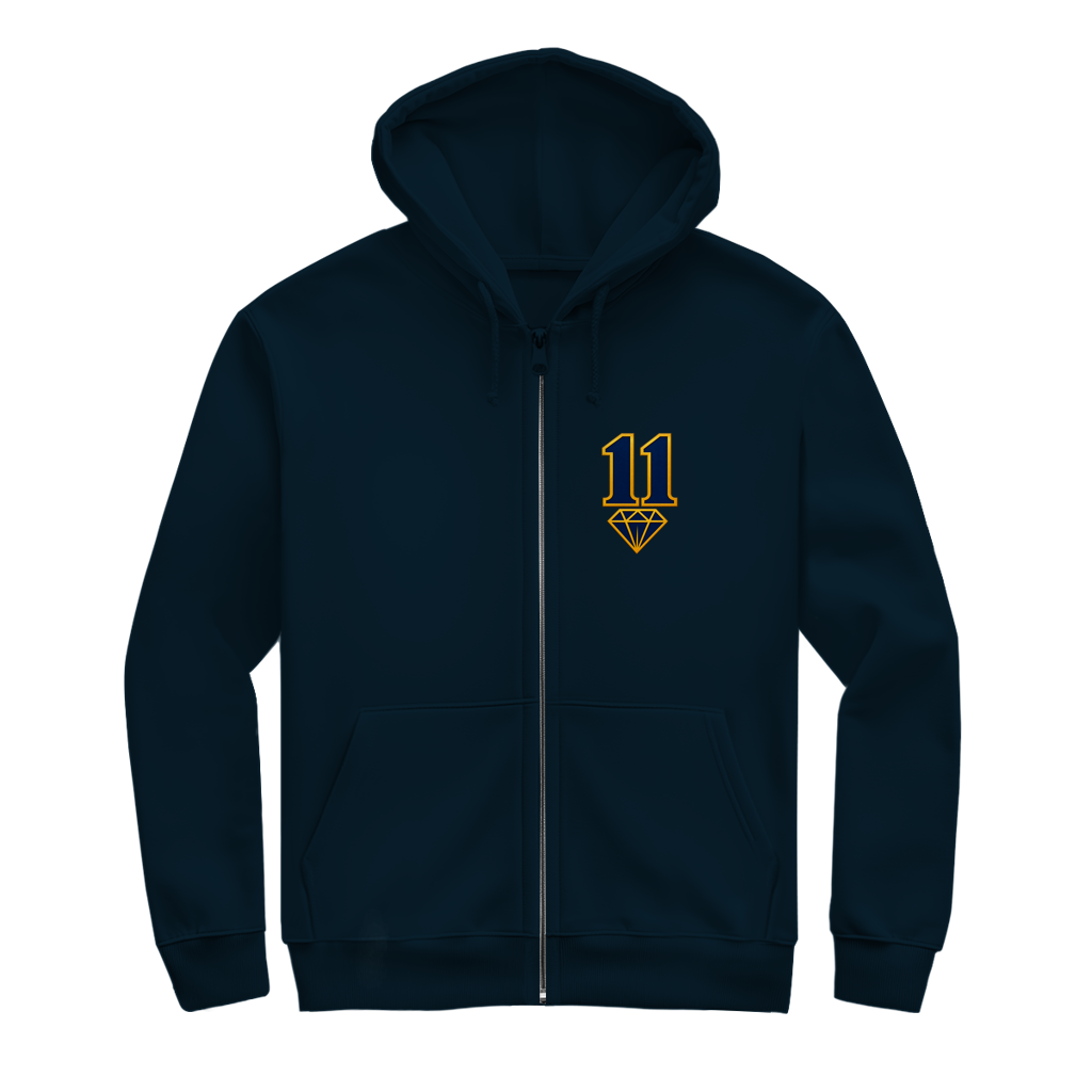 Džeko 11 Herren Zipper Hoodie – 2007–2026 | Hvala Kapitenu | Bosnien Fan Hoodie