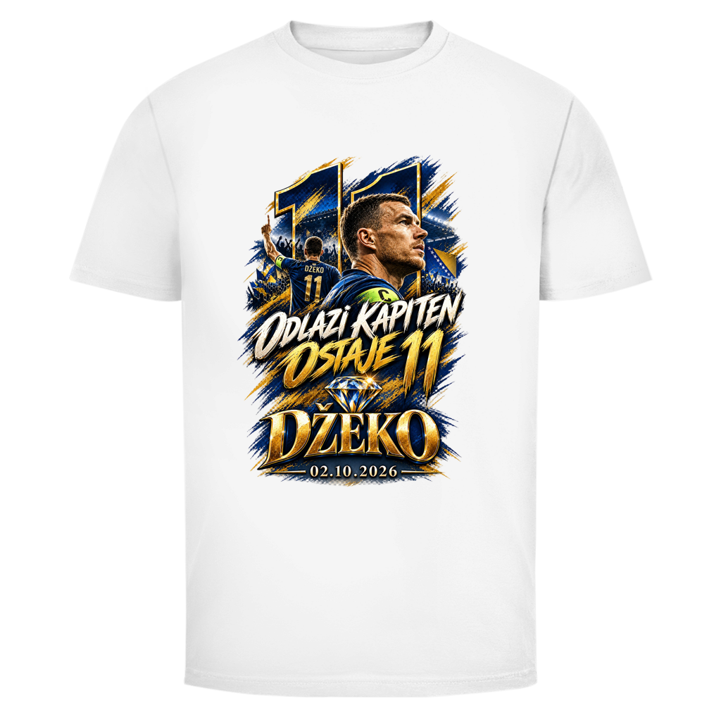 Odlazi Kapiten, Ostaje 11 – Džeko Herren T-Shirt 02.10.2026 | Bosnien Fußball