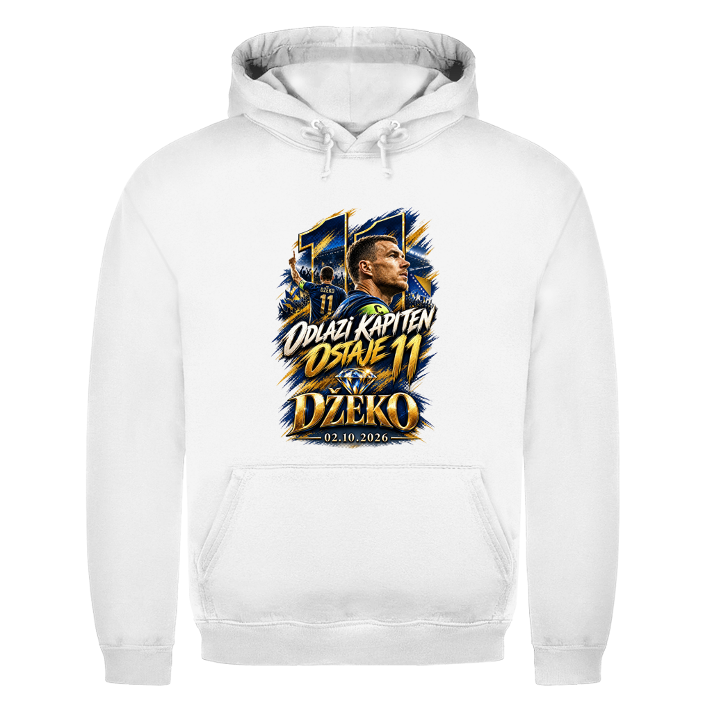 Odlazi Kapiten, Ostaje 11 Džeko Herren Hoodie – 02.10.2026 | Bosnien Fußball