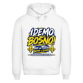 Bosnien Hoodie Herren – IDEMO BOSNO! Fußball Fan Hoodie | Bosna & Herzegowina