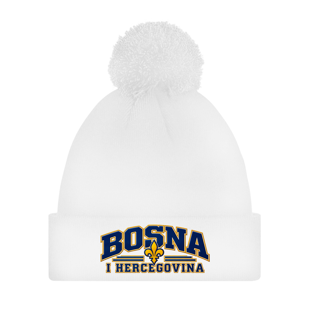 Bommelmütze Bosnien mit Pompon | Bosna i Hercegovina
