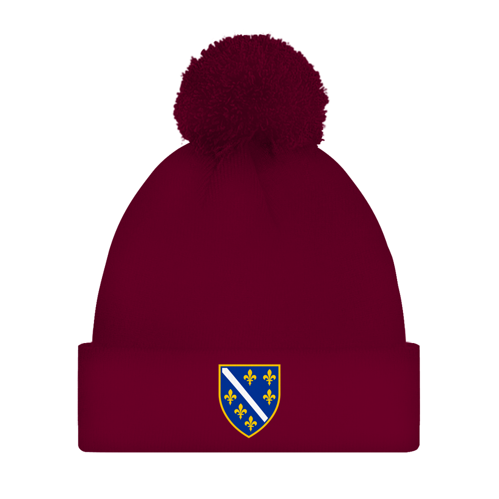 Bommelmütze Bosnien mit Pompon | Bosanski grb