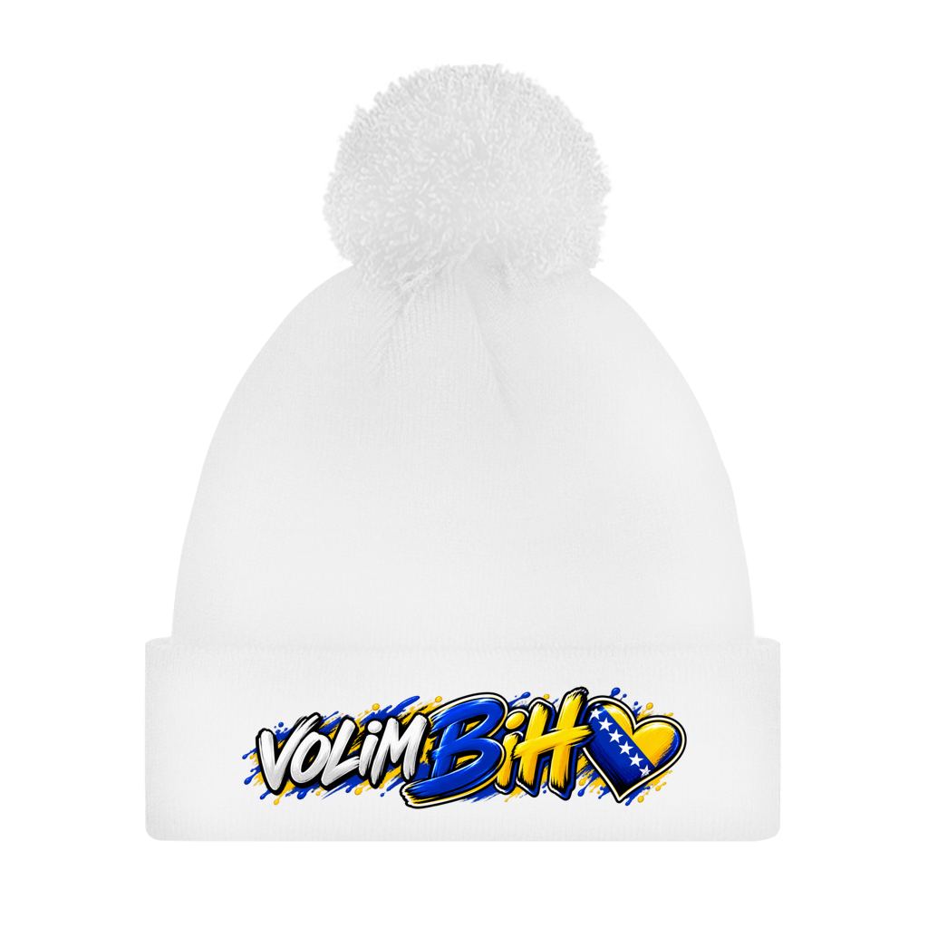 Bommelmütze Bosnien mit Pompon | Volim BiH