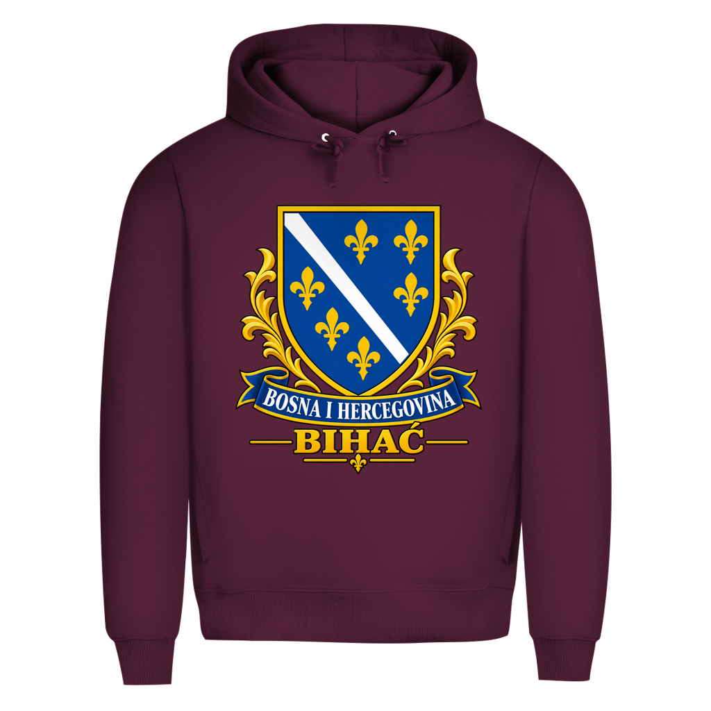 Herren Premium Bio Hoodie Bosanski Grb Bihac