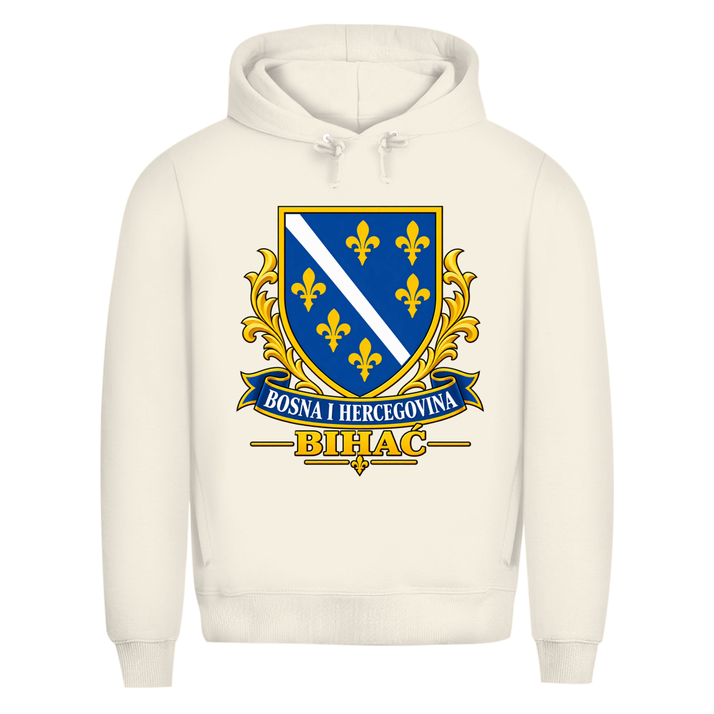 Herren Premium Bio Hoodie Bosanski Grb Bihac