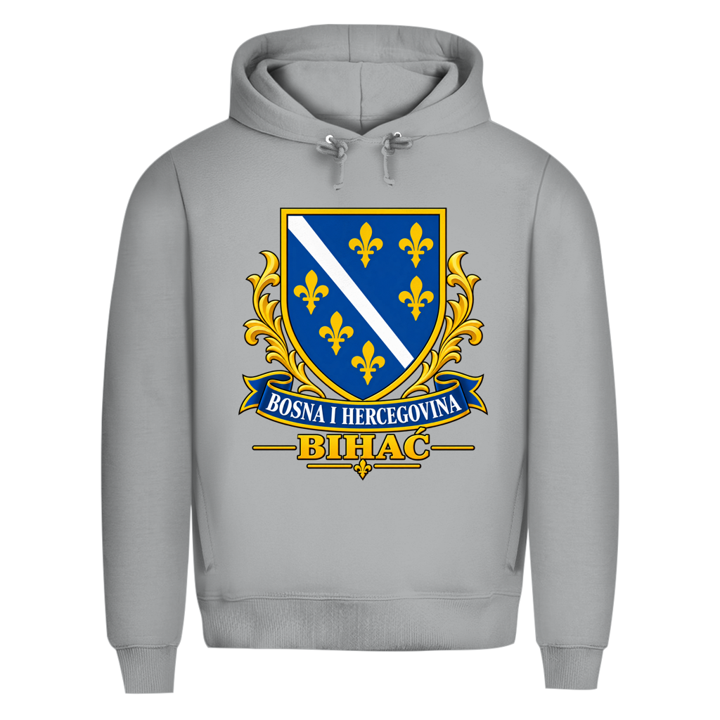 Herren Premium Bio Hoodie Bosanski Grb Bihac