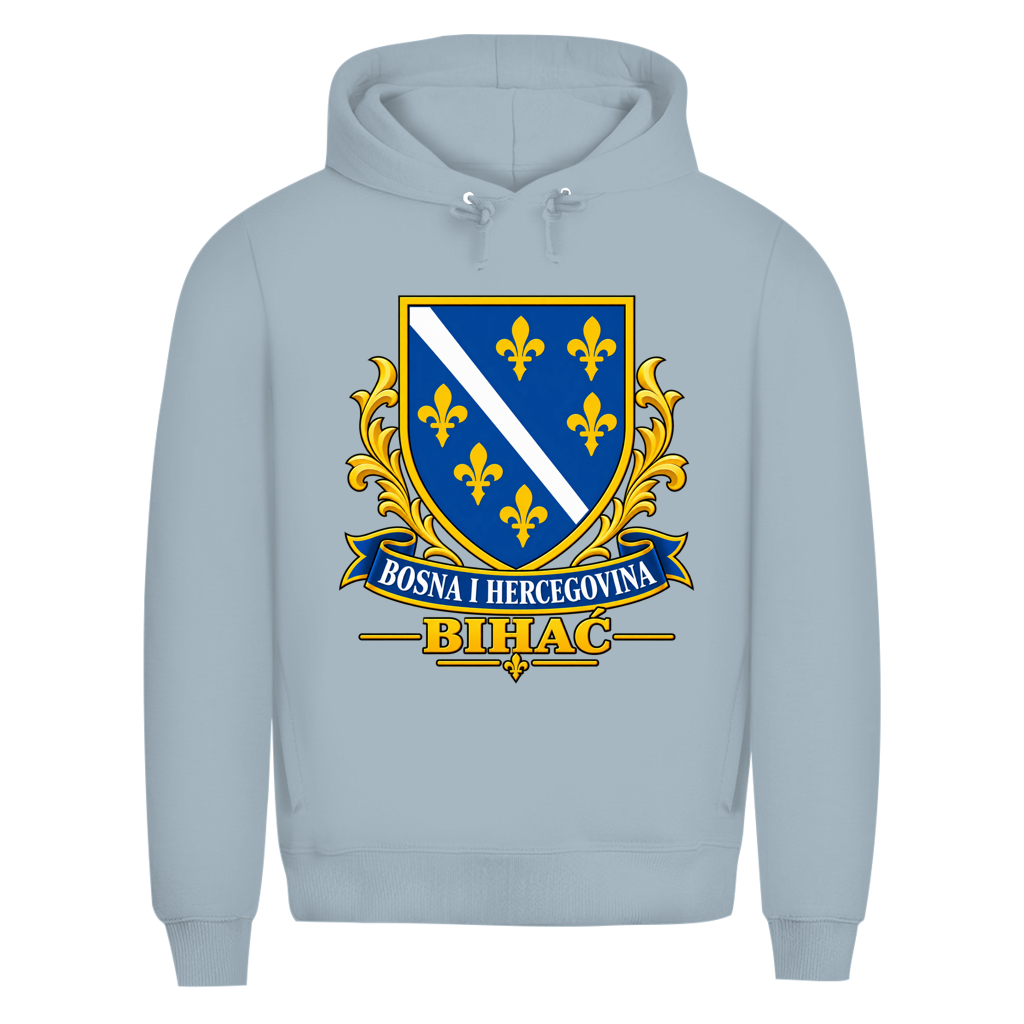 Herren Premium Bio Hoodie Bosanski Grb Bihac