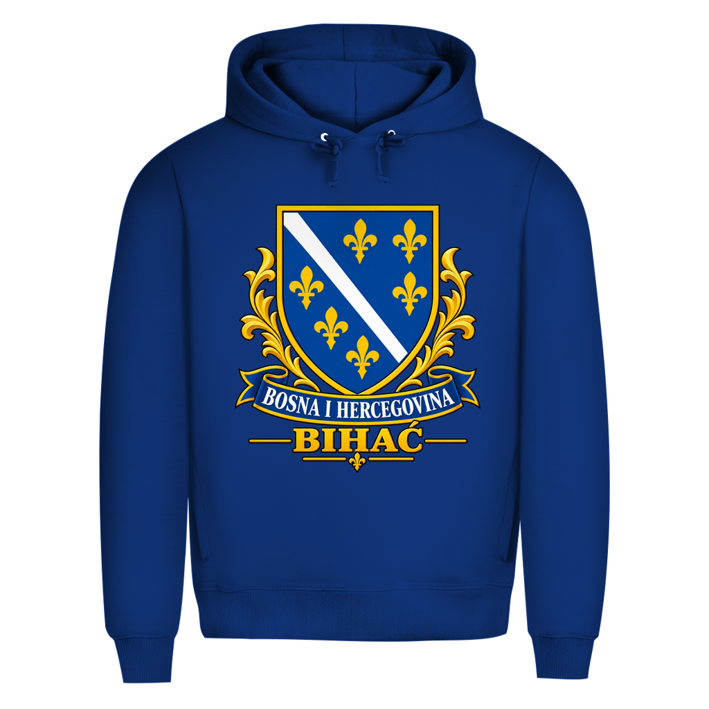 Herren Premium Bio Hoodie Bosanski Grb Bihac