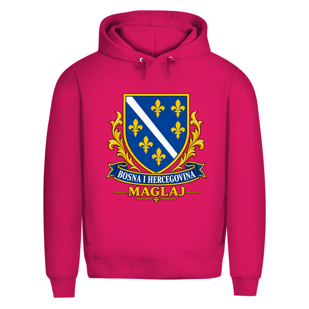 Herren Premium Bio Hoodie Bosanski Grb Maglaj