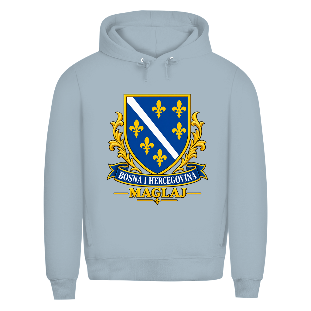 Herren Premium Bio Hoodie Bosanski Grb Maglaj