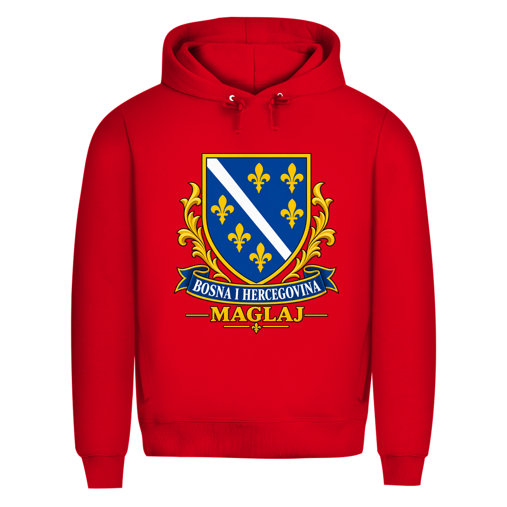 Herren Premium Bio Hoodie Bosanski Grb Maglaj