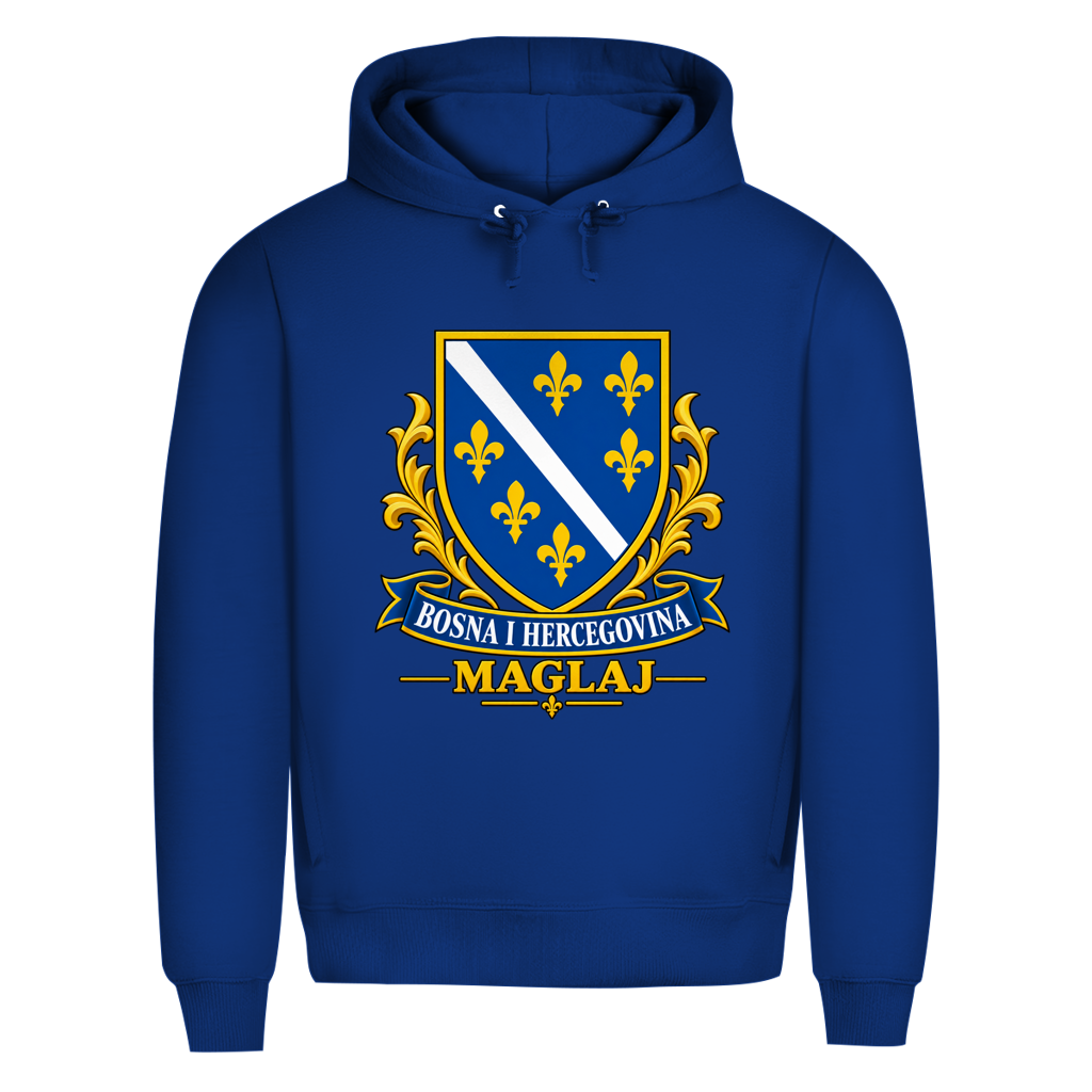 Herren Premium Bio Hoodie Bosanski Grb Maglaj