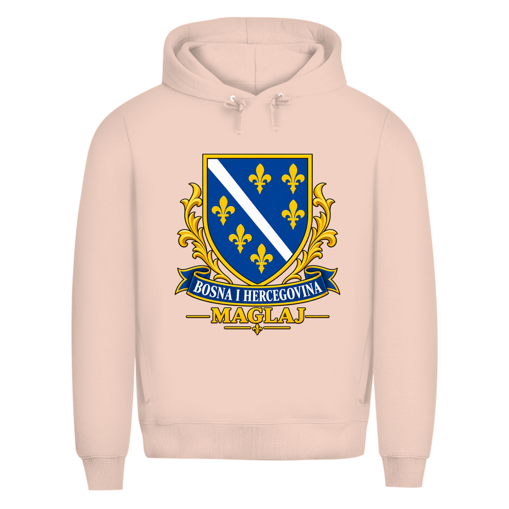 Herren Premium Bio Hoodie Bosanski Grb Maglaj