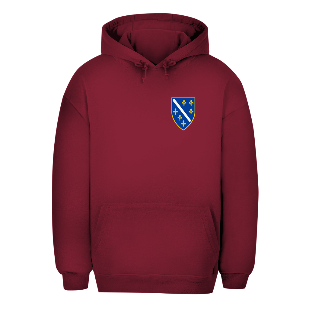 Unisex oversized dukserica Bosna – bosanski grb desno | BiH