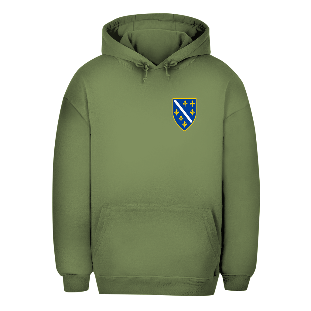 Unisex oversized dukserica Bosna – bosanski grb desno | BiH