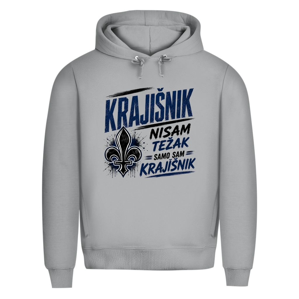 KRAJIŠNIK Herren Premium Bio Hoodie - Nisam tezak samo sam Krajisnik