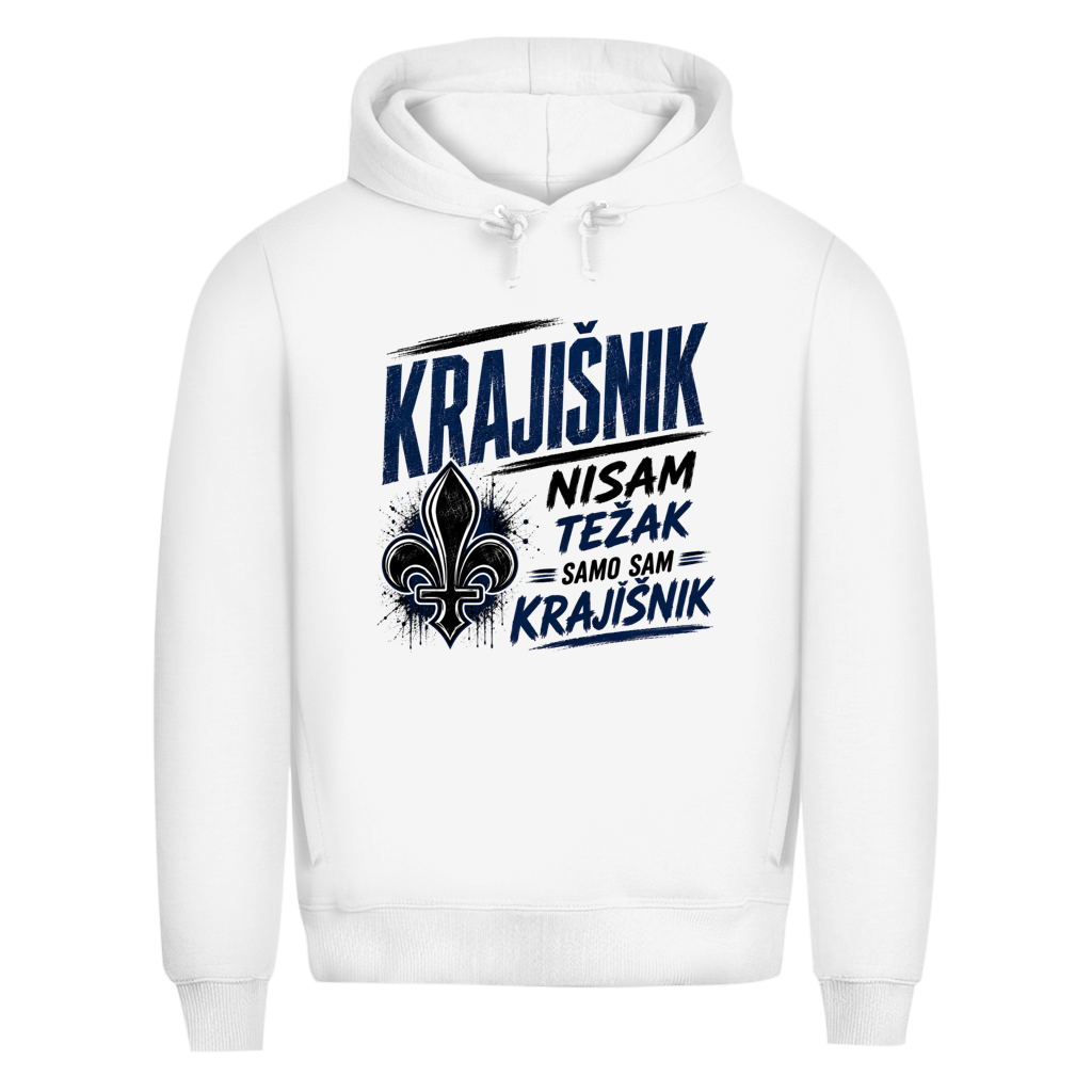 KRAJIŠNIK Herren Premium Bio Hoodie - Nisam tezak samo sam Krajisnik